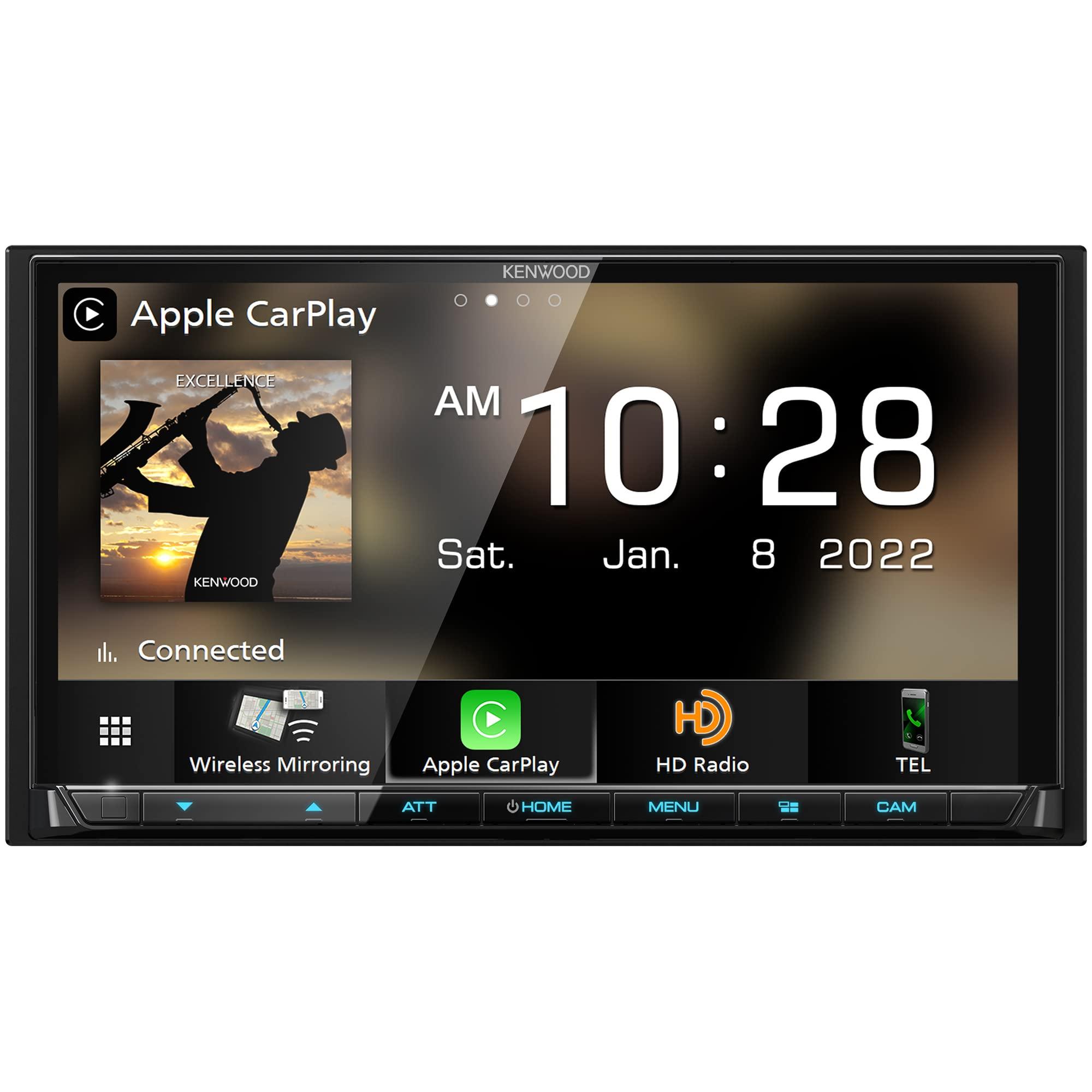 Kenwood KENWOOD DMX908S EXCELON 6.95 Inch LCD Touchscreen Digital Multimedia Receiver, Wireless Apple CarPlay and Android Auto, Double Din, AM/FM HD Radio, Bluetooth, USB Port, iDatalink Maestro, SiriusXM