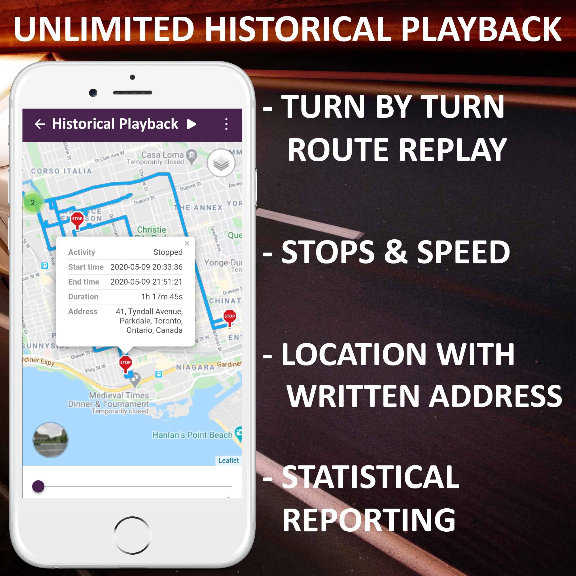 PlanetGPS PlanetGPS (OBD) - Real-Time OBDII GPS Tracker for Vehicles with OBD2 Diagnostics for Cars Trucks w/Worldwide Coverage | Subscription Required (Starting $5.00/Month)