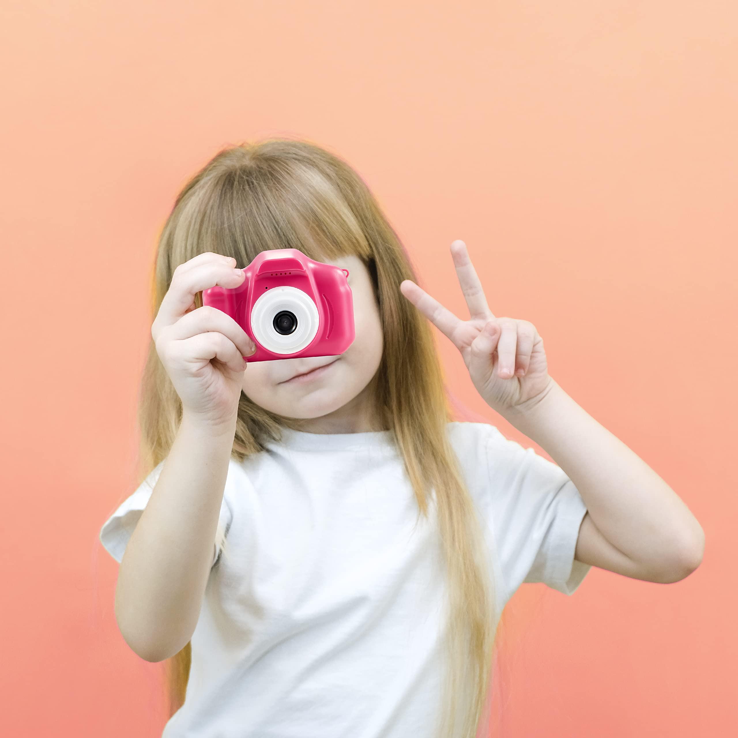 Vivitar Vivitar Kidzcam Camera - Christmas, Birthday Gifts for Boys and Girls, 12 MP HD Camera and Digital Video Recording, Kids Digital Camera Toys for Kids 5 and Up Pink