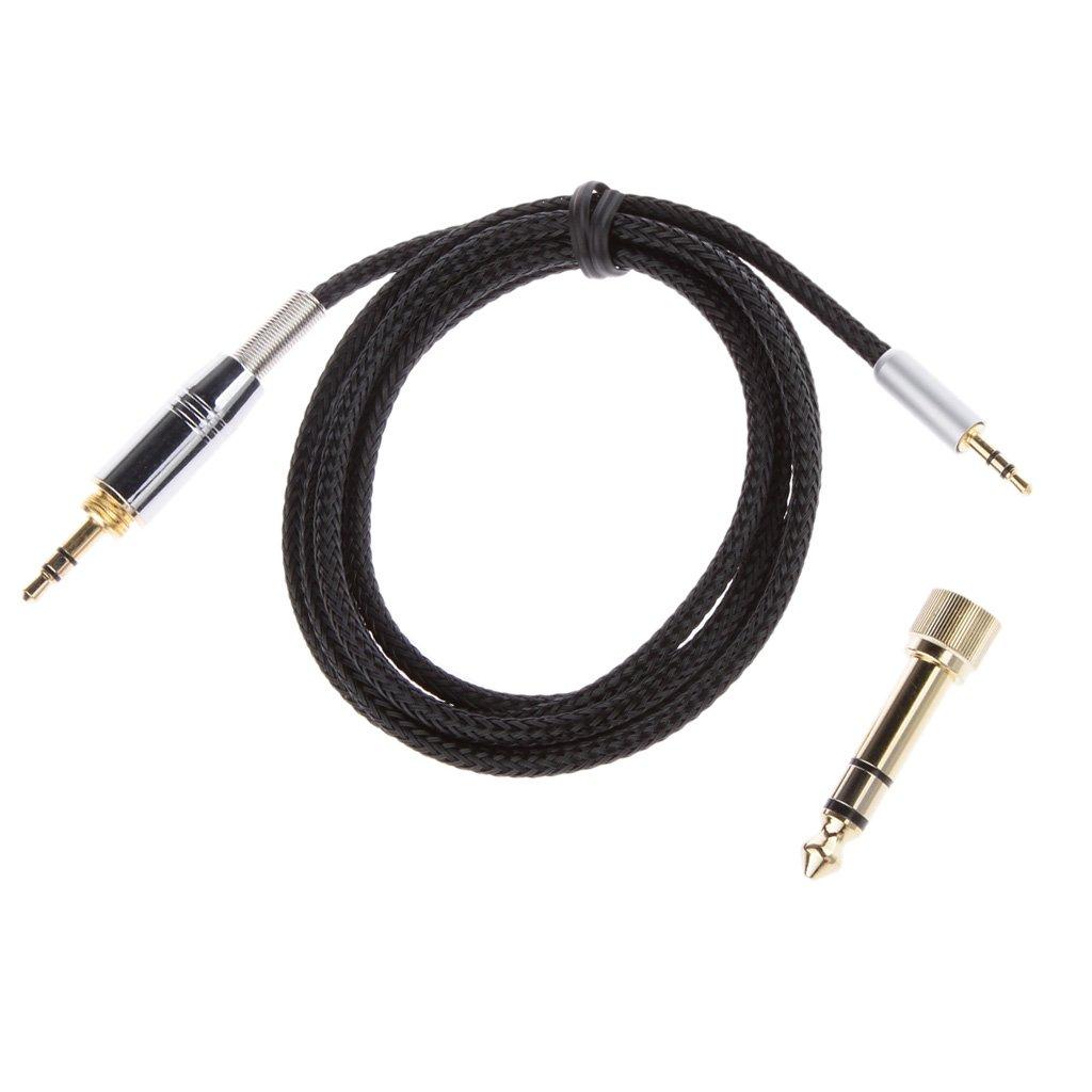 Tiuimk Tiuimk Replacement Cable for AKG Y45BT Y50 Y40 Y55 Headphones - 1.2m, 3.5mm/6.35mm to 2.5mm, Black