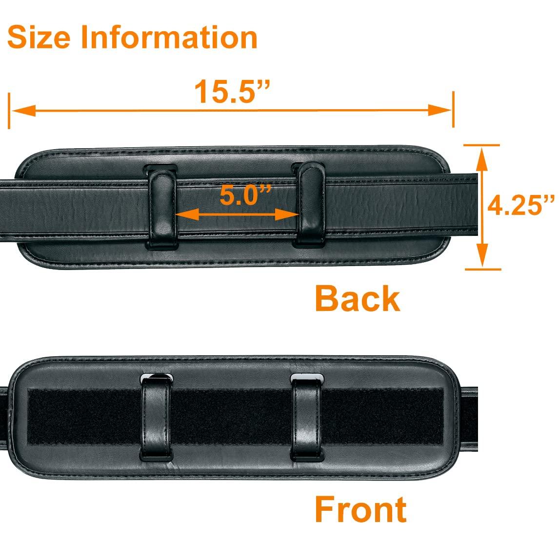 TAFTACFR TAFTACFR Duty Belt Back Support for Law Enforcement Security Military and Tactical Duty Belts (Black Plain)