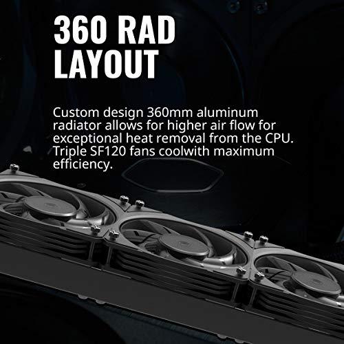 Cooler Master Cooler Master MasterLiquid ML360 SUB-Zero, Thermoelectric Cooling (TEC) AIO CPU Liquid Cooler Powered by Intel® Cryo Cooling Technology, 2nd Generation Pump, 360 Radiator for Intel LGA 1200