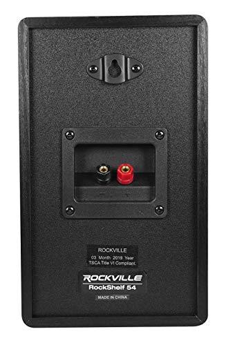 Rockville Rockville 2 RockShelf 54B 360W Black 5.25" Home Theater Bookshelf Speakers/4 Ohm