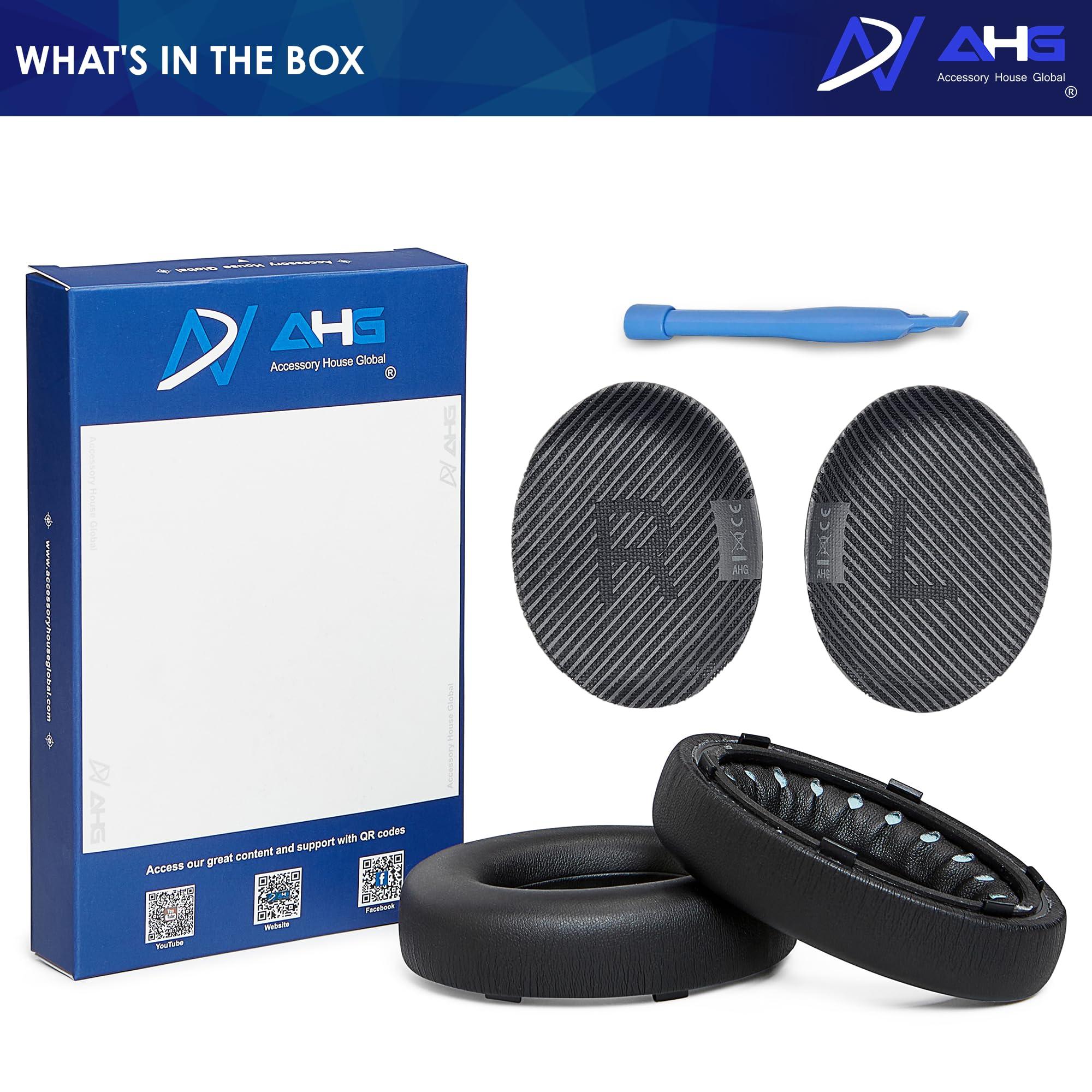 AHG Accessory House Global AHG nc 700 Replacement earpads Cushions Compatible with Bose nc700 Headphones/Bose 700 Noise Cancelling Headphones (Black). Premium PU Leather | Extra Thickness | FlexiSoft High-Density Memory Foam