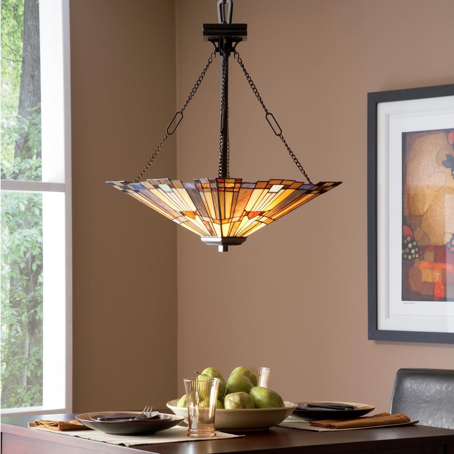 Quoizel Quoizel Inglenook 3-Light Valiant Bronze Pendant Light
