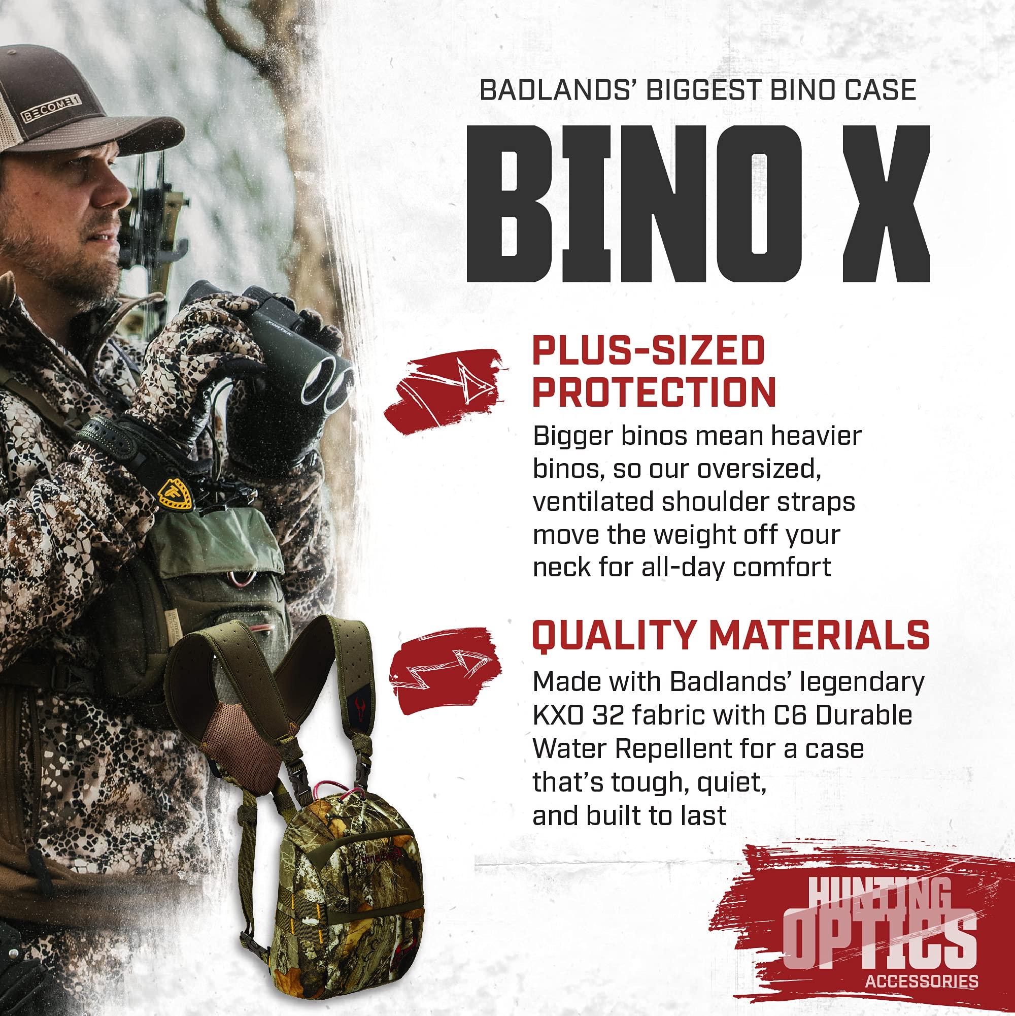Badlands Badlands Camouflage Tactical Bino X Hunting Binocular Case Hydration Compatible, Realtree Edge