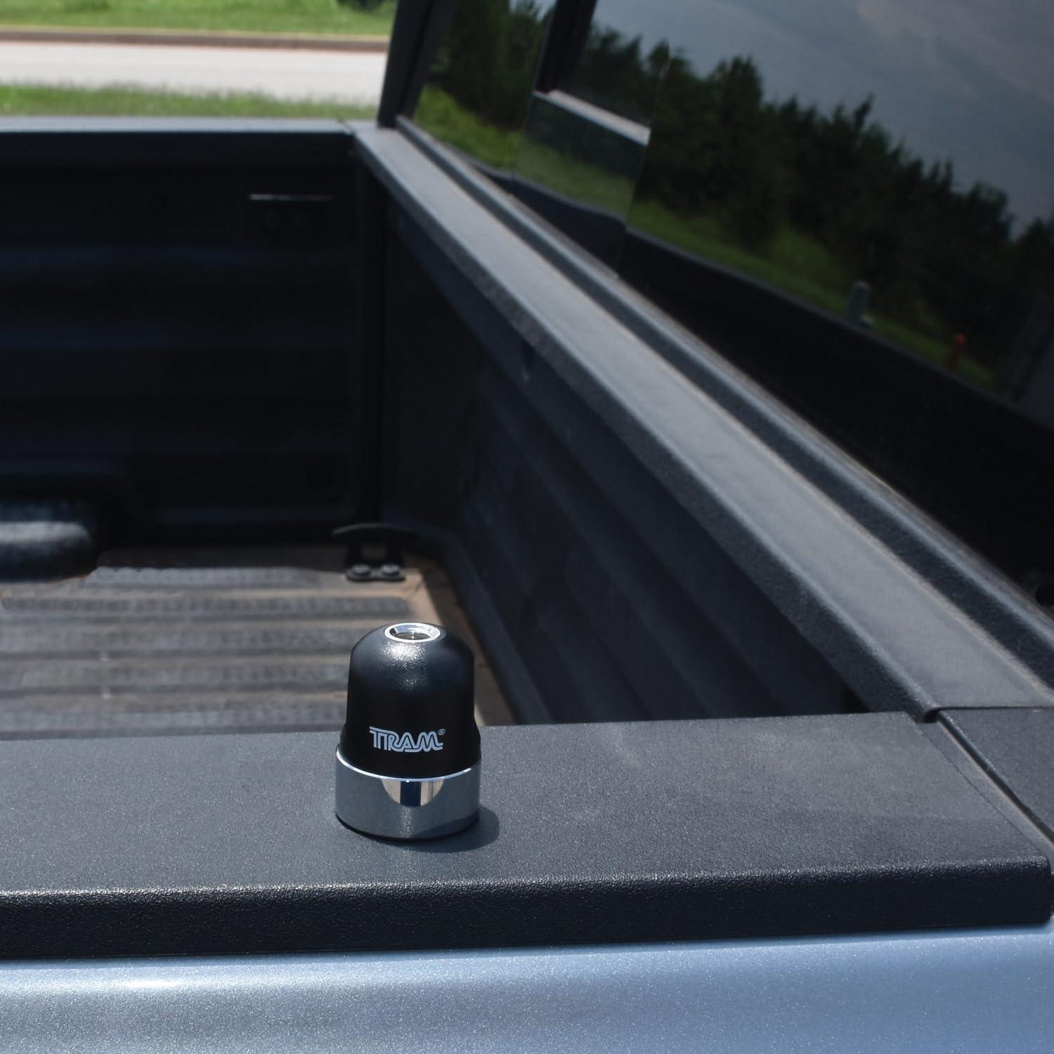 Tram Tram NMO to 3/8 in. x 24 Adapter, Chrome-Plated Brass Mount, Gold-Plated Plunger Pin, Heavy-Duty Base, O-Ring Gasket for Secure Connection