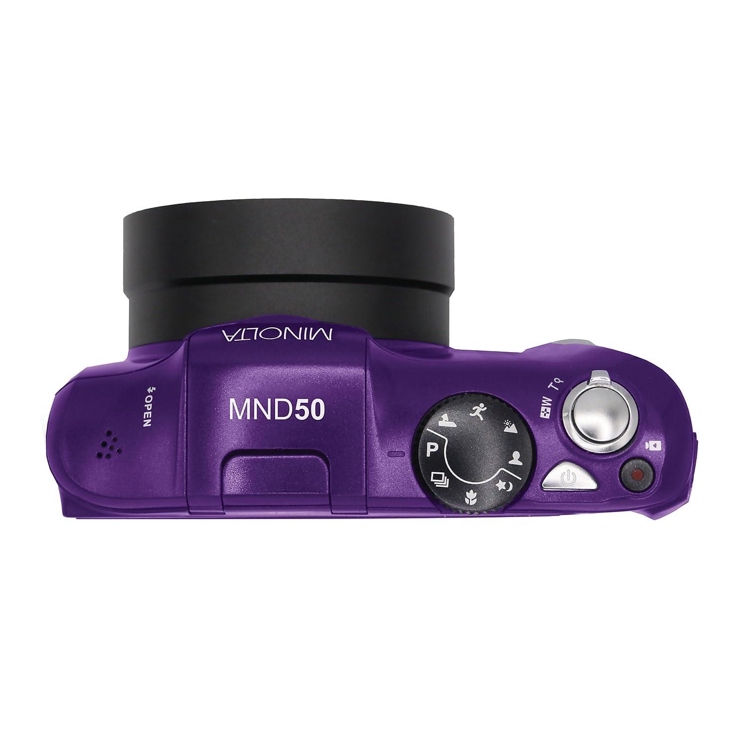 Minolta Minolta MND50 48 MP / 4K Ultra HD Digital Camera (Purple)