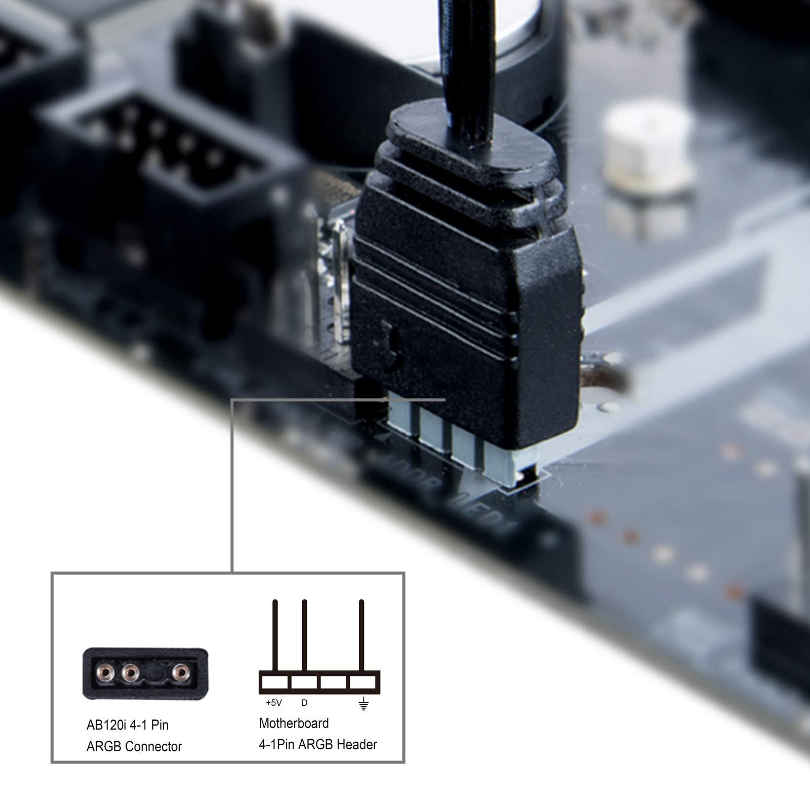 Silver Stone Silverstone [Air Blazer Series] 120i Lite 3-Pack! Beautiful 3 in 1 Addresser Pull RGB Fan SST-AB120I-ARGB-3PK