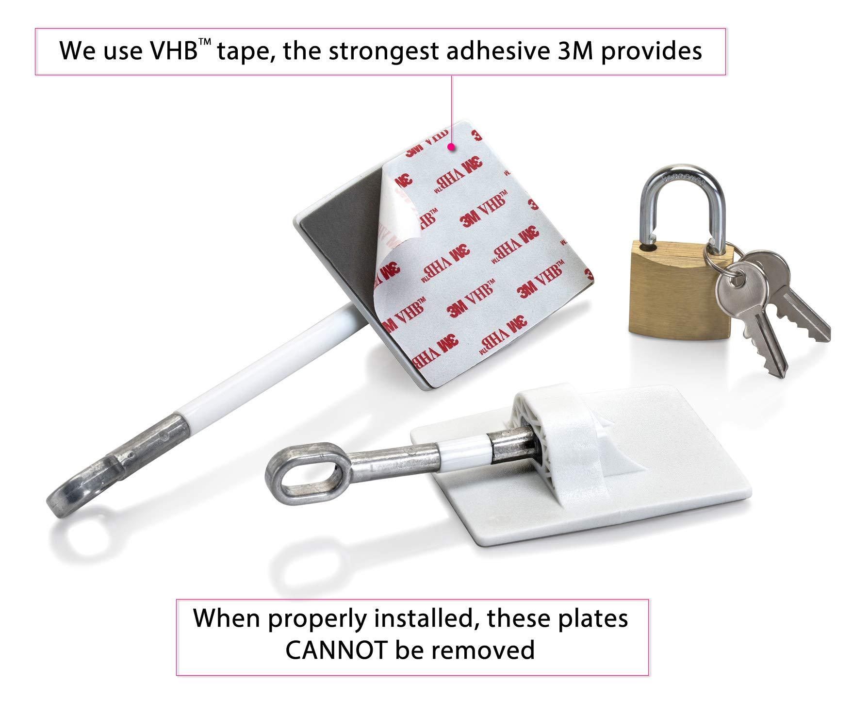 Guardianite 2-Pack Refrigerator Lock (2-Pack, White with Keyed Padlock)