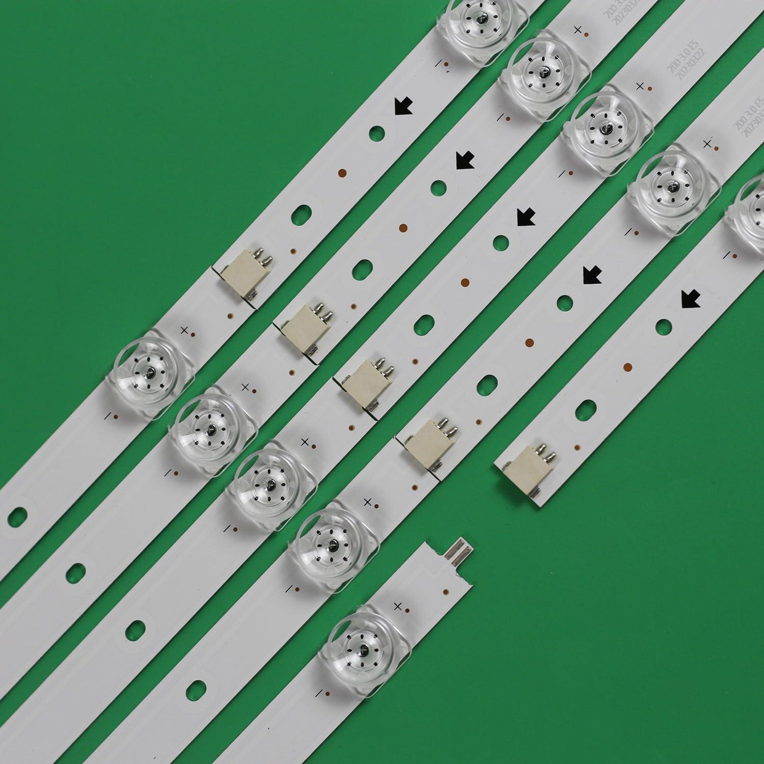 FEILUDE FEILUDE 5Pcs LED Strip H55A6120 HZ55H50Y HZ55A65 CRH-BK55S1U51S3030T05107BE-REV1.3 B I W JS L2 E5 Bum S10 1 HD550S1U51-T0S1GMROH