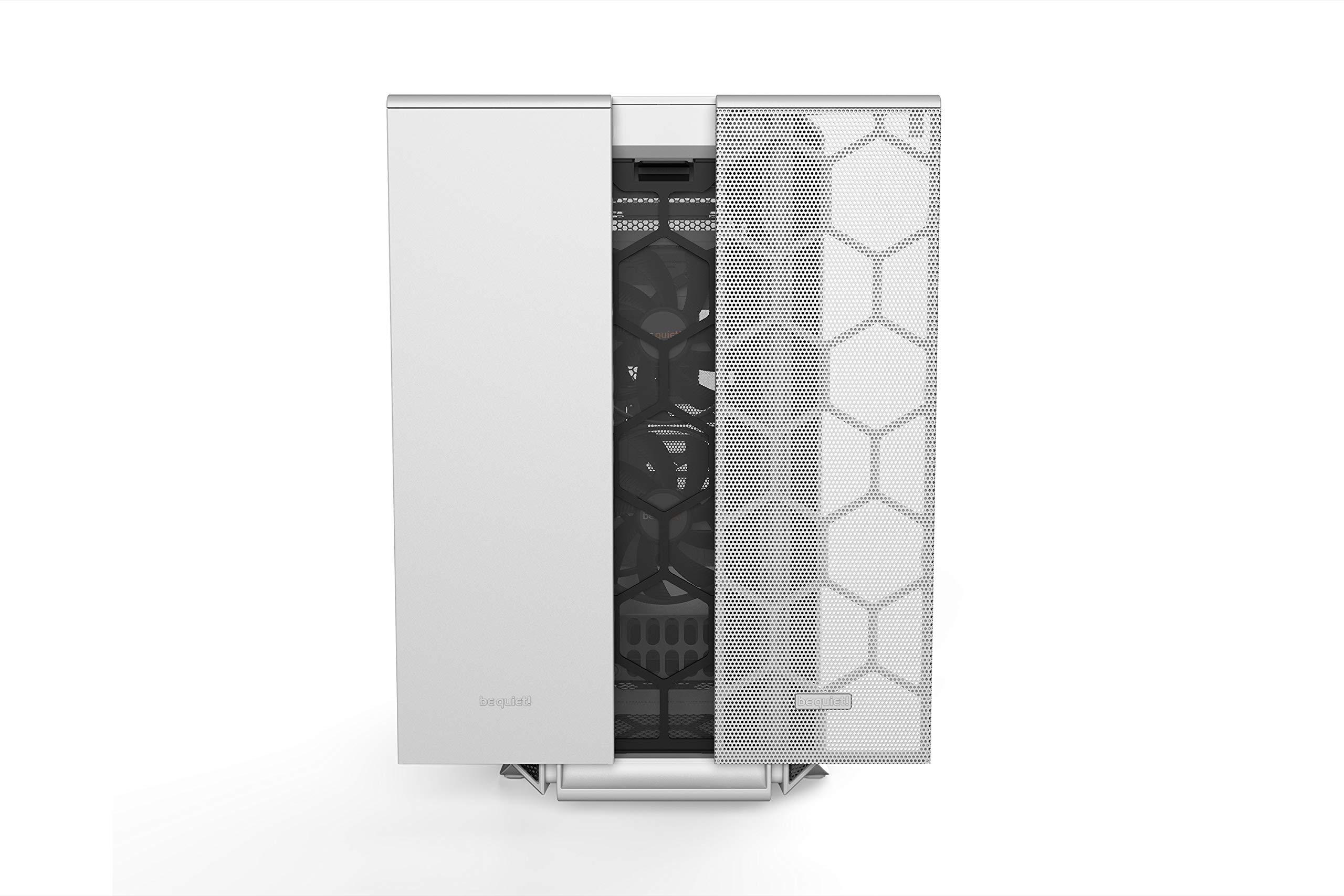 be quiet! be quiet! Silent Base 802 Window ATX Midi Tower PC Case| 3 Pre-Installed Pure Wings 2 Fans | Sound Insulated | Tempered Glass Window | White