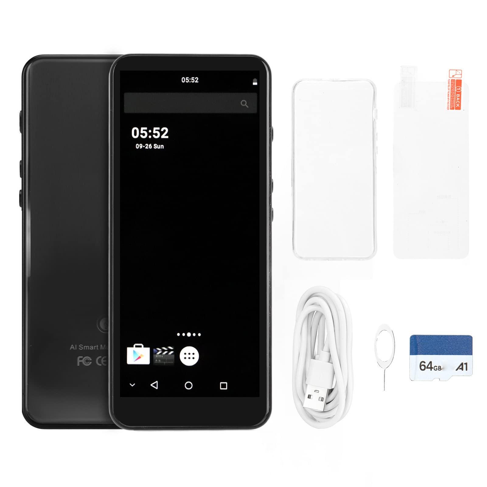 Luqeeg MP4 Player with Bluetooth and, 5 Full Mp3 Mp4 Player with Speaker, Android Portable Digital HiFi Sound Music Player for Sports Study Running (128GB)