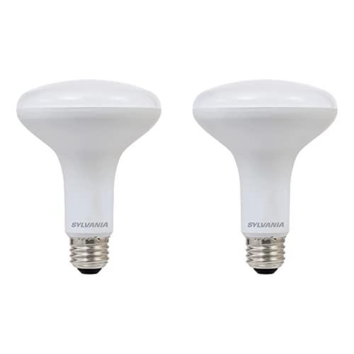 LEDVANCE SYLVANIA LED Flood BR30 Light Bulb, 65W=9W, 10 Year, Medium Base, 650 Lumens, Dimmable, 5000K, Daylight - 2 Pack (73956)