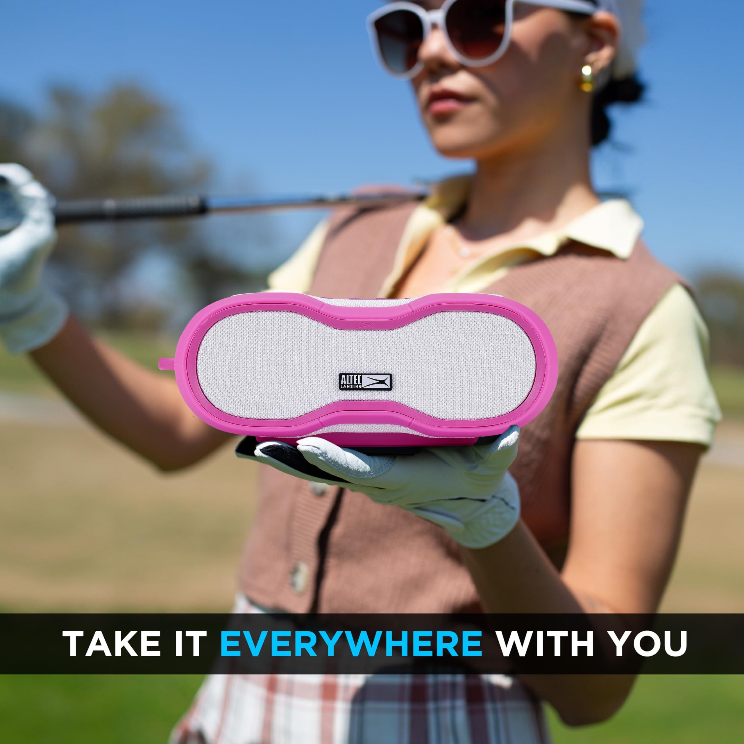 Altec Lansing Altec Lansing BoomJacket XL Wireless Bluetooth Speaker, Magnetic Waterproof Speaker, IPX7 Outdoor Speaker with 24H Playtime, Portable Speaker with Carabiner, Mountable, Quick Charge