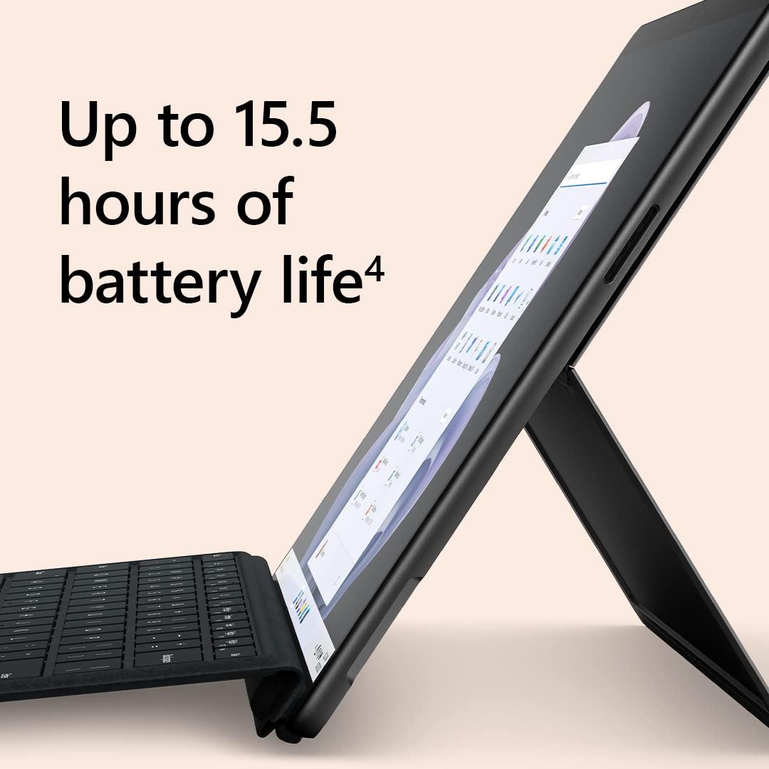 Microsoft Microsoft Surface Pro 9 (2022), 13" 2-in-1 Tablet & Laptop, Thin & Lightweight, Intel 12th Gen i5 Fast Processor, 8GB RAM, 256GB Storage with Windows 11, Copilot, Graphite (Renewed)