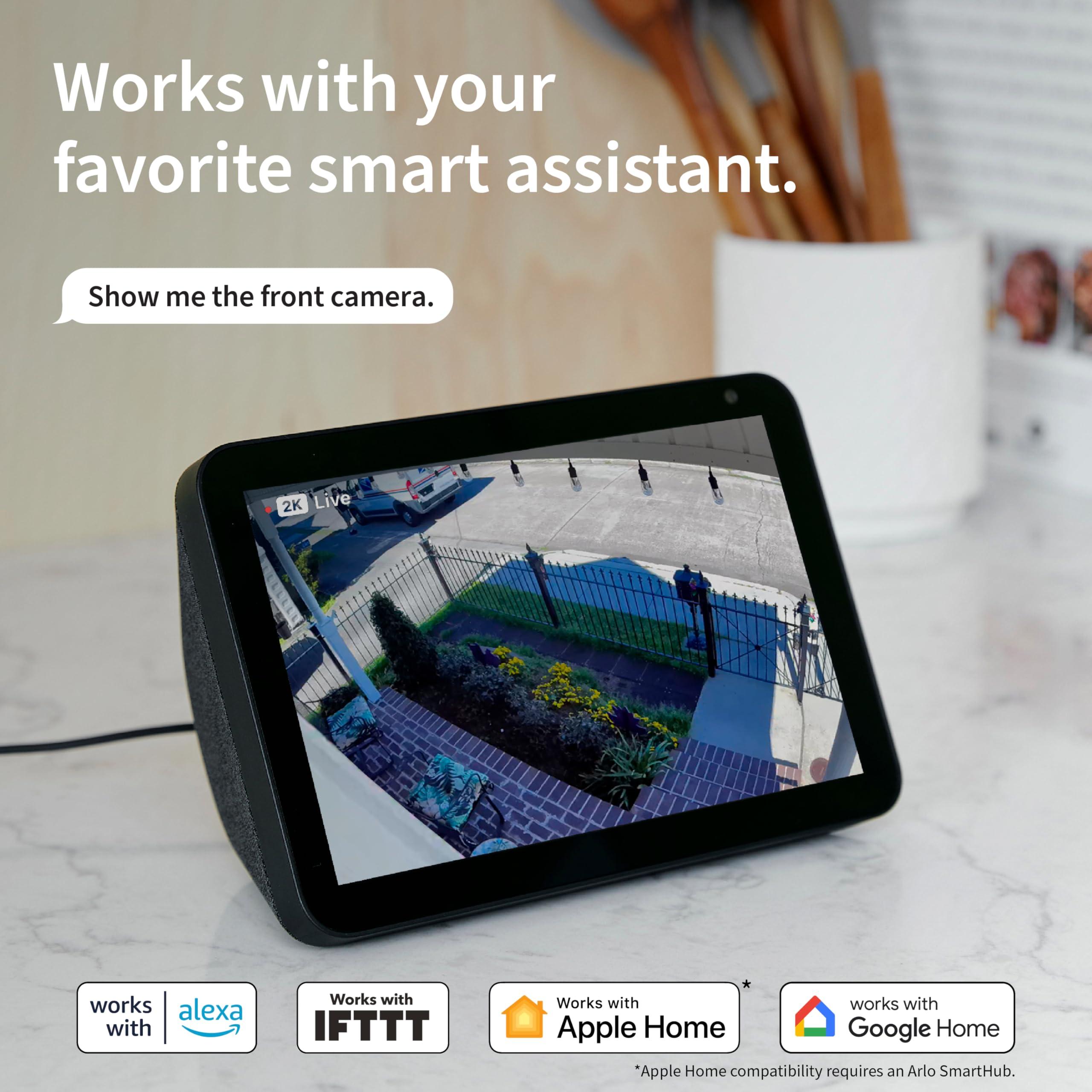 Arlo Arlo Pro 5S 2K Spotlight Camera - Wireless Home Security Camera with Spotlight, Color Night Vision, Dual-Band Wi-Fi & 2-Way Audio - Black, 1 Pack, VMC4060B