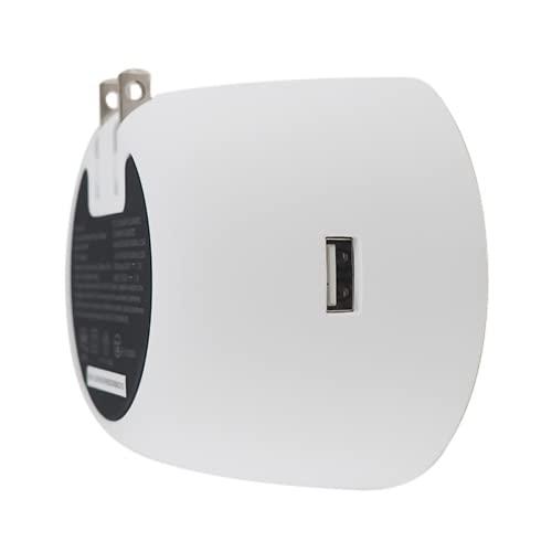 OC Acoustic OC Acoustic Newport Plug-in Outlet Speaker with Bluetooth 5.1 and Built-in USB Type-A Charging Port (Champagne/White)