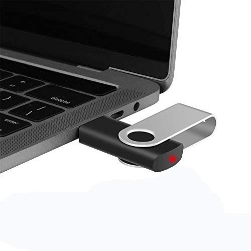 EASTBULL EASTBULL 50PCS 2GB Bulk Flash Drives USB 2.0 2GB Flash Drives Pack Thumb Drives Bulk Swivel Bulk USB Drives, Black