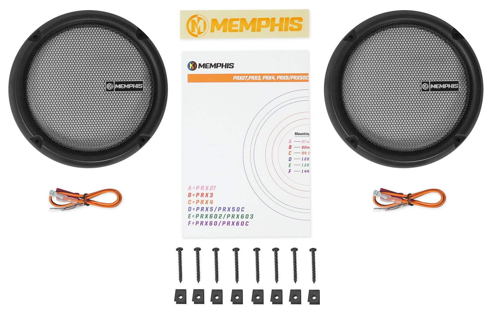 Memphis Memphis Pair Audio PRX603 6.5" 100w 3-Way Car Speakers+Bluetooth Speakers