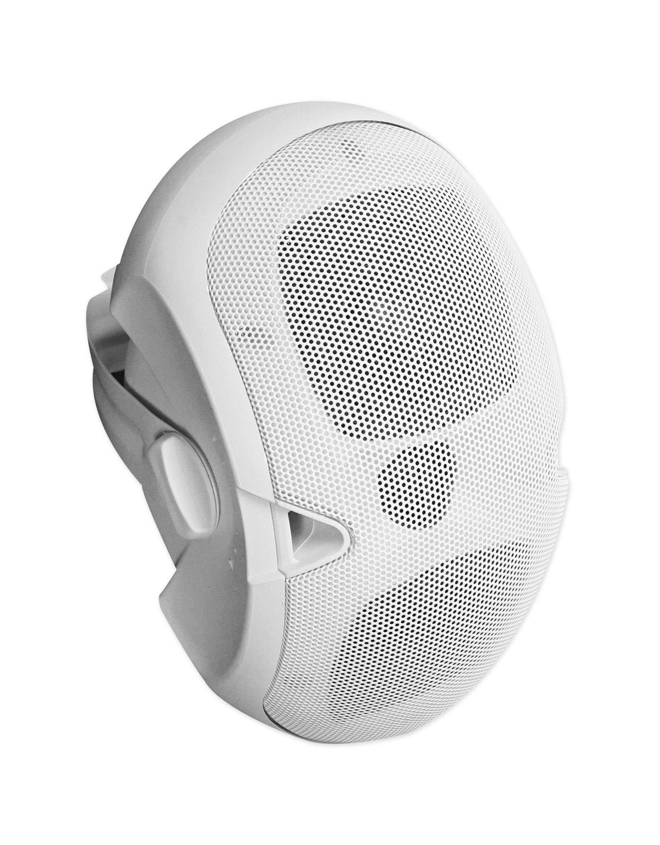 Rockville Rockville D4-8 White Dual 4" 8 Ohm Wall Mount Swivel Outdoor Home Patio Speaker