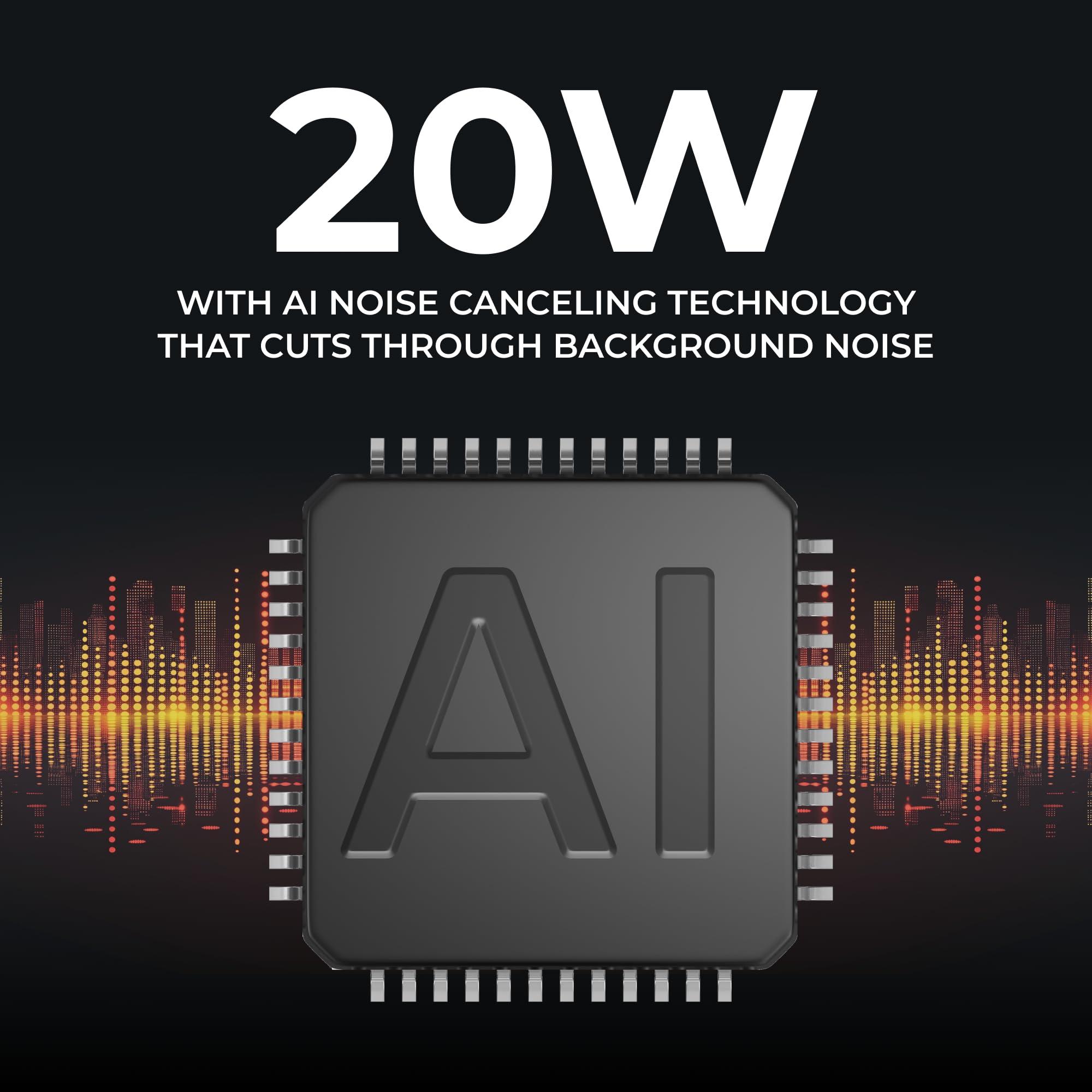 Midland Midland SPK200 - Amplified External Speaker with AI Noise Cancellation, 20 Watts of Power, 8 OHMS Dynamic Sound, IP67 Waterproof (Ultimate)