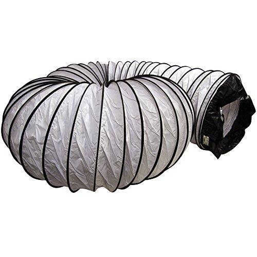 Rubber-Cal Rubber-Cal \"Air Ventilator White\" Ventilation Duct Hose (Fully Stretched) - 4-Inch by 25-Feet