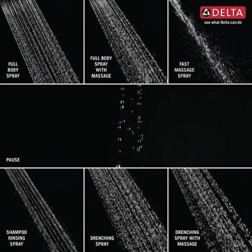 DELTA FAUCET Delta Faucet 7-Spray Touch-Clean Hand Held Shower Head with Hose, Chrome 75700