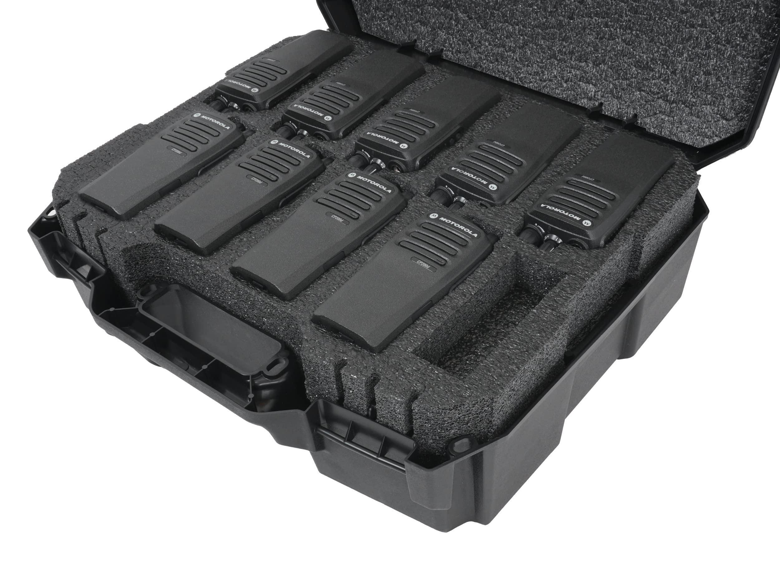 Case Club Case Club Case fits 17 Motorola R2 / CP200 / XPR 3500e Two-Way Radios in Pre-Cut & Convenient Carry Case