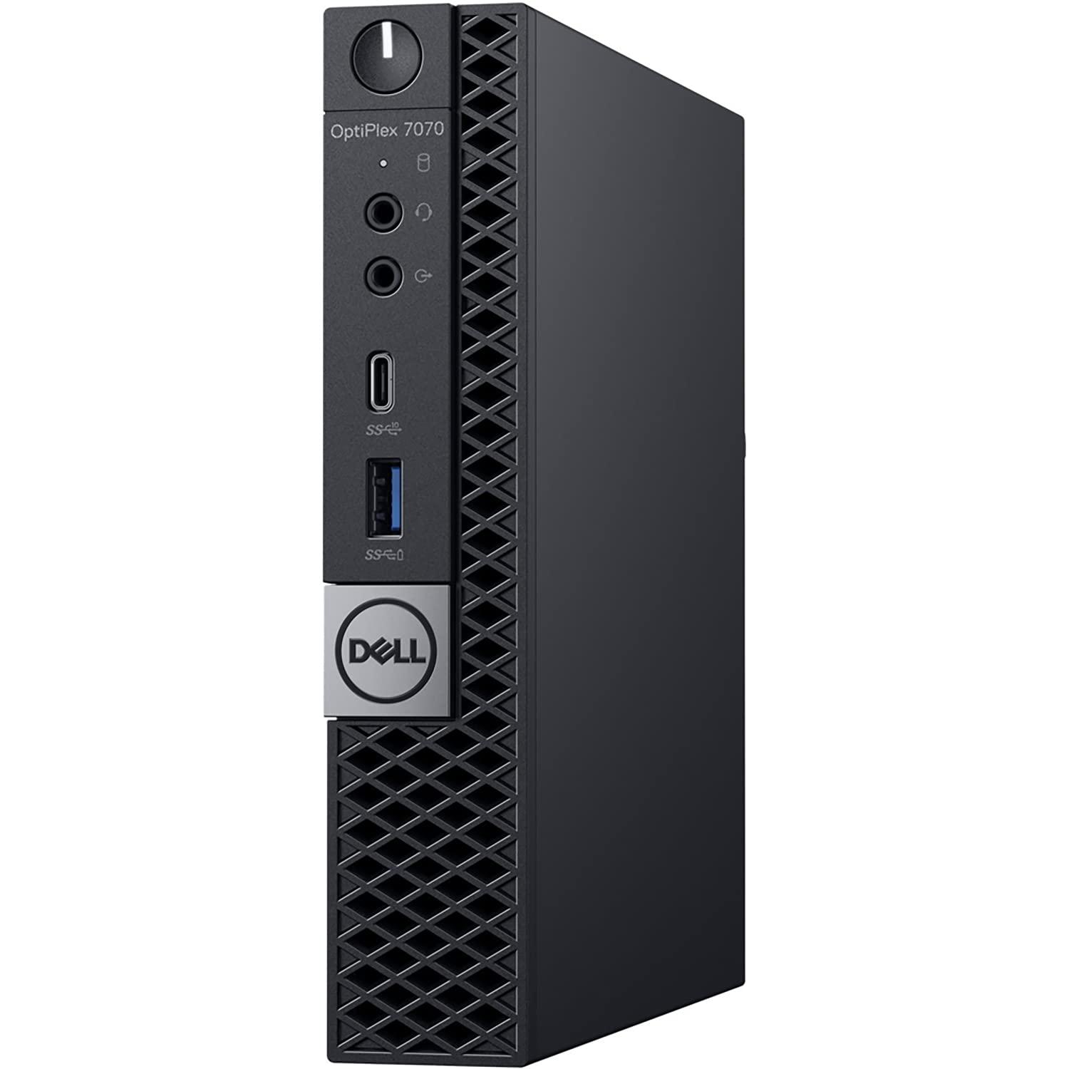 Dell Dell OptiPlex 7070 Business Micro Desktop Computer, Intel Octa-Core i7 9700T Up to 4.3GHz, 32GB DDR4 RAM, 1TB PCIe SSD, 802.11AC WiFi, Bluetooth 5.0, Displayport, Type-C, Windows 10 Pro (Renewed)