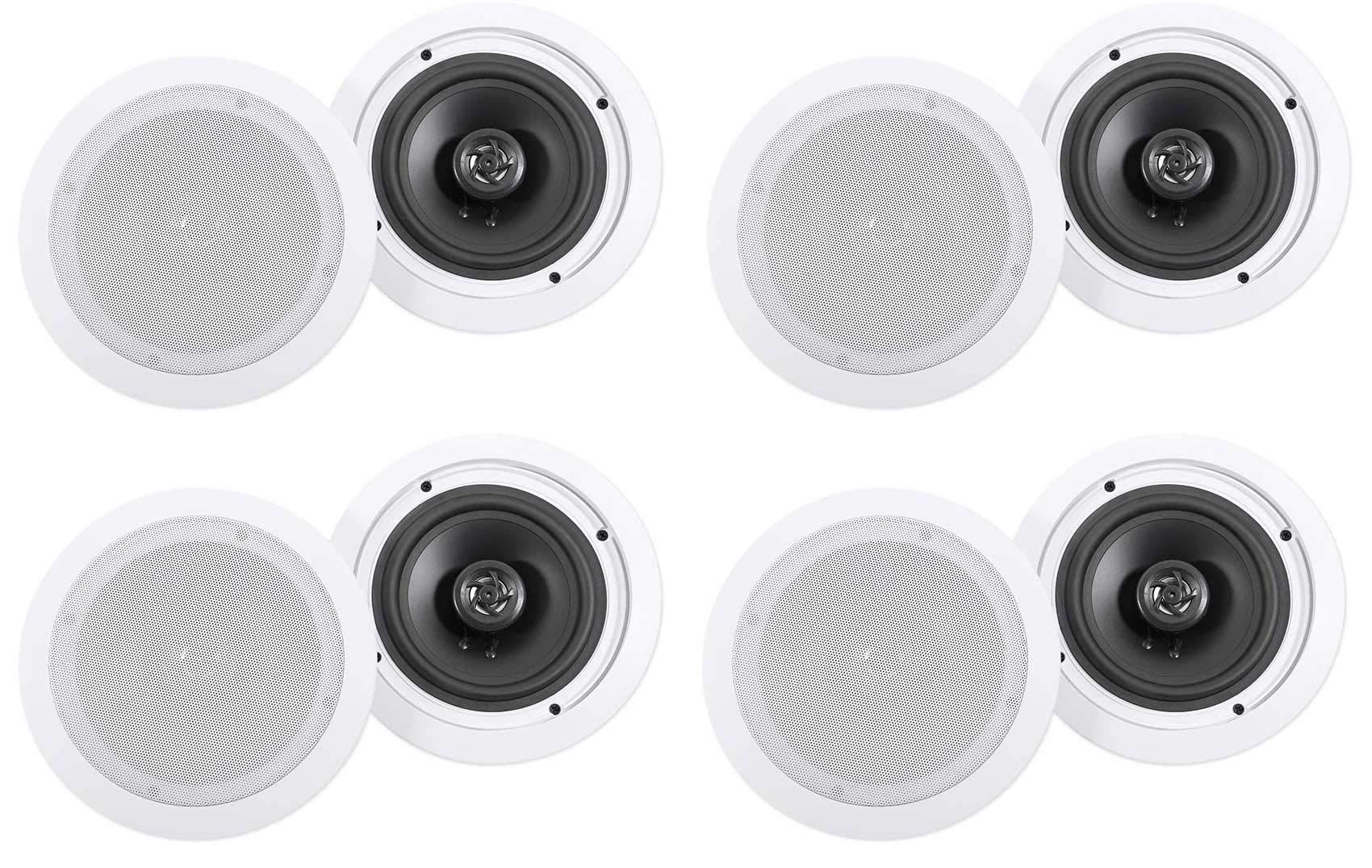 Rockville Rockville (8) HC655 6.5" 500 Watt in-Ceiling Home Theater Speakers 8 Ohm