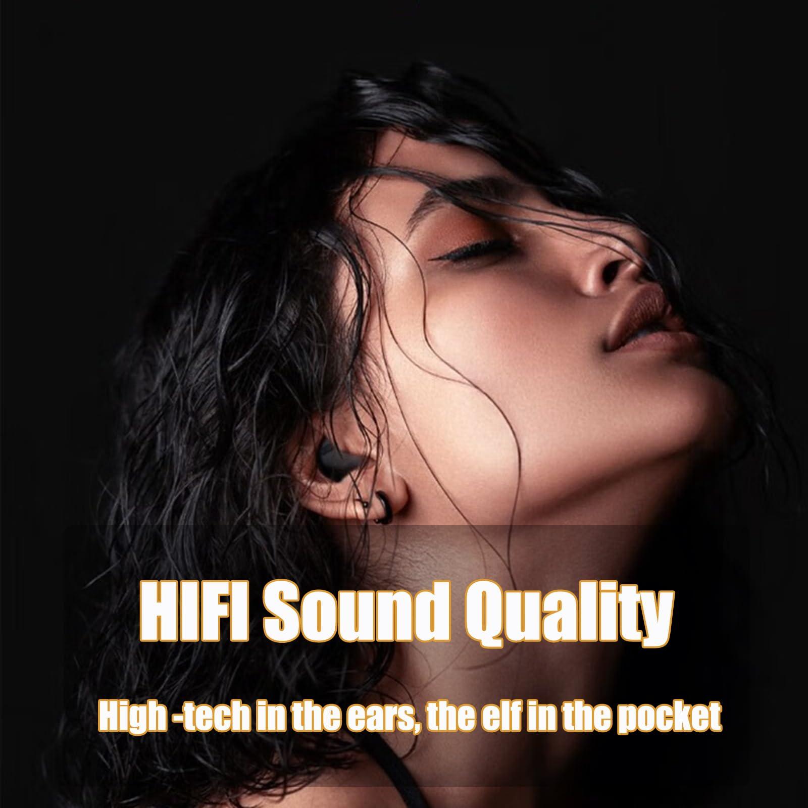 MOSSANTFUL Sleep Earbuds Headphones for Sleeping Suitable for Games Sports Work Bluetooth 5.2 with Charging Box,Sleeping Headphones for Side Sleepers,invisible earbuds,Discreet Bluetooth Earpiece for Work