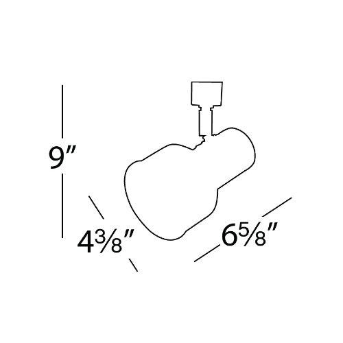 WAC Lighting WAC Lighting, TK-703 Line Voltage Track Head in White for L Track
