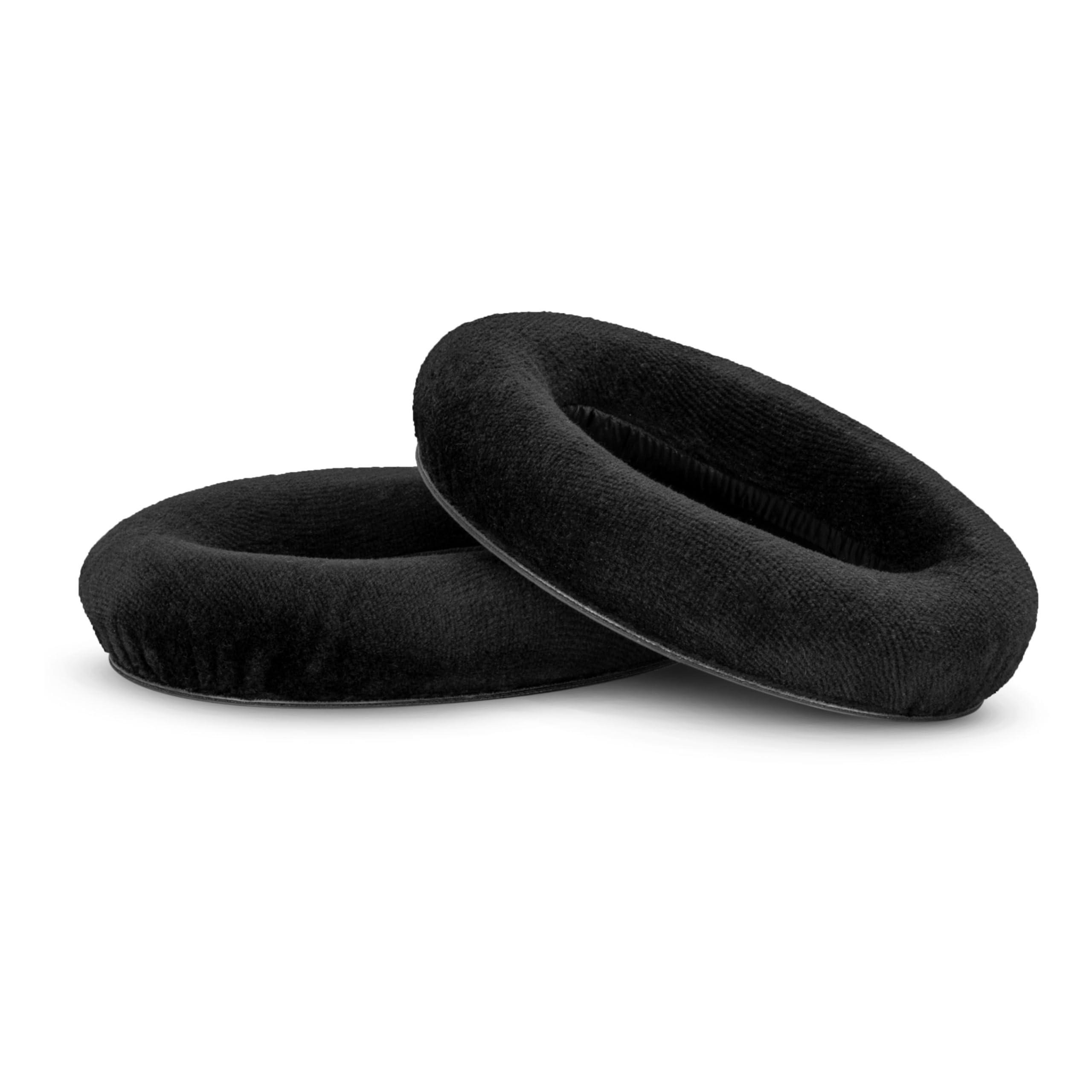 BRAINWAVZ Replacement Earpads for Sennheiser HD600, HD650, HD660S, HD525, HD535, HD545, & Massdrop HD58X, HD6XX Headphones - Soft Velour Cushions for Extra Comfort, by Brainwavz (Black)