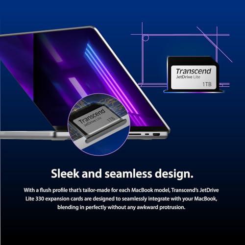 Transcend Transcend 1TB JDL330 JetDrive Lite 330 Expansion Card for MacBook Pro 2021 TS1TJDL330,Grey