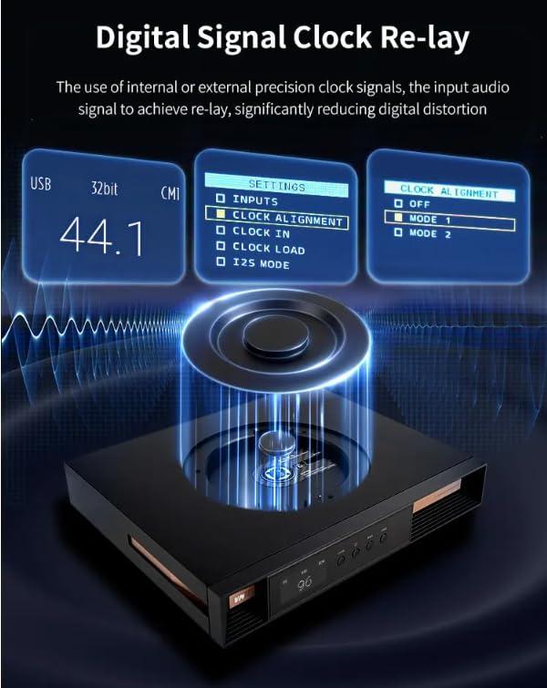 LEAUDIO LEAUDIO S.M.S.L T2 MQA-CD Transport Hi-Res Digital Media Center Support 32Bit/768kHz DSD512