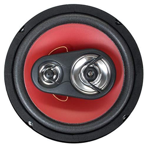 Audiobank Pair of Audiobank 6.5" 400 Watt 3-Way Red Car Audio Stereo Coaxial Speakers - AB1670 (2 Speakers)