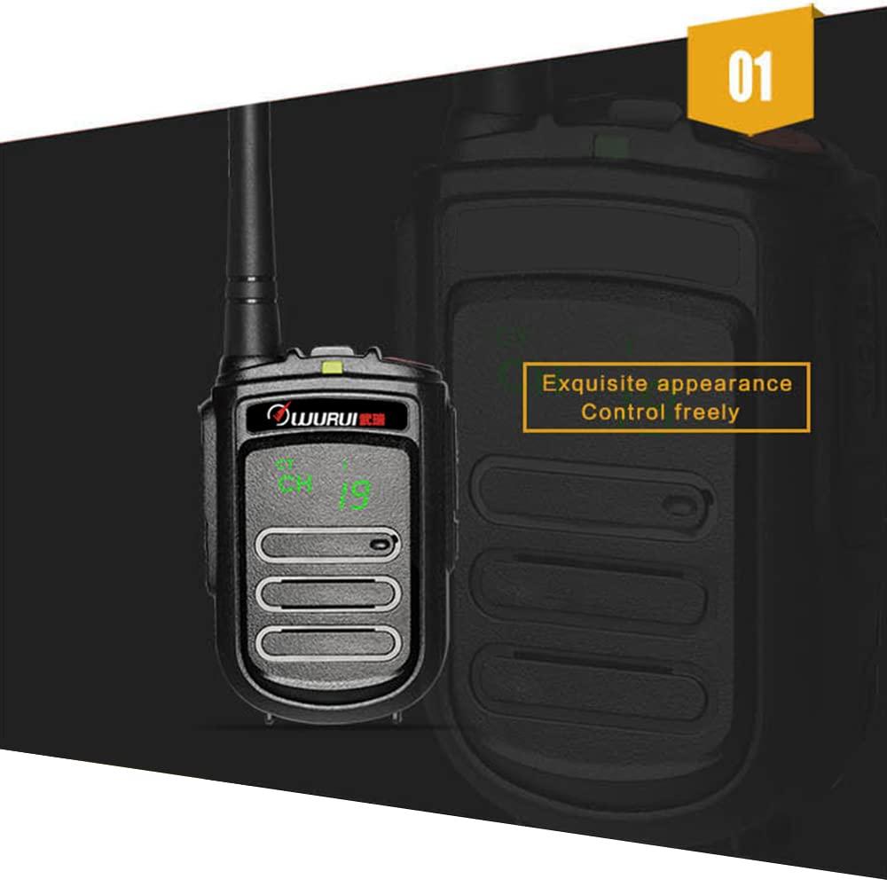 TXQ Wurui DP168 dmr walkie Talkie 2 Pack Mini Cheap Digital uhf Two Way Radio gmrs Long Range for Workplace Adults Skiing intercom Hospital Hotel Waterproof (2 PCS)