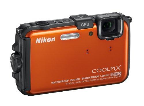 Nikon Nikon COOLPIX AW100 16 MP CMOS Waterproof Digital Camera with GPS and Full HD 1080p Video (Orange) (OLD MODEL)