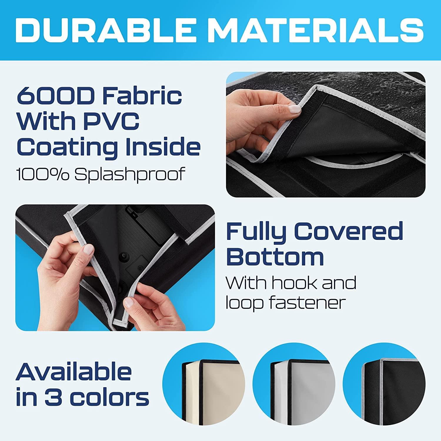 Garnetics Outdoor TV Cover 55 Inch Weatherproof and Waterproof | TV Cover for Outside 55 | Outdoor TV Enclosure | Smart Shield TV Screen Protector for Outside TV 55 Inch TV Cover Outdoor |TV Display Protectors