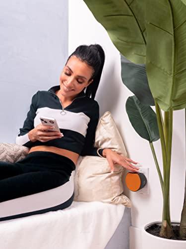 OC Acoustic OC Acoustic Newport Plug-in Outlet Speaker with Bluetooth 5.1 and Built-in USB Type-A Charging Port (Orange/Black)