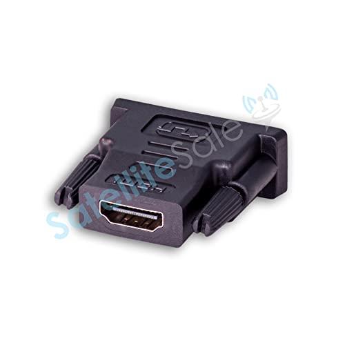 SatelliteSale SatelliteSale Bi-Directional Male DVI-D to Female HDMI Adapter 1080p Full HD PVC Black Converter