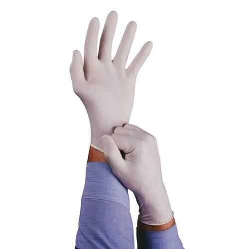 Ansell Ansell Conform 69-210 Latex Glove, Powdered, Disposable, Rolled Beaded Cuff, 9" Length, 5 mils Thick, Large (Pack of 100)