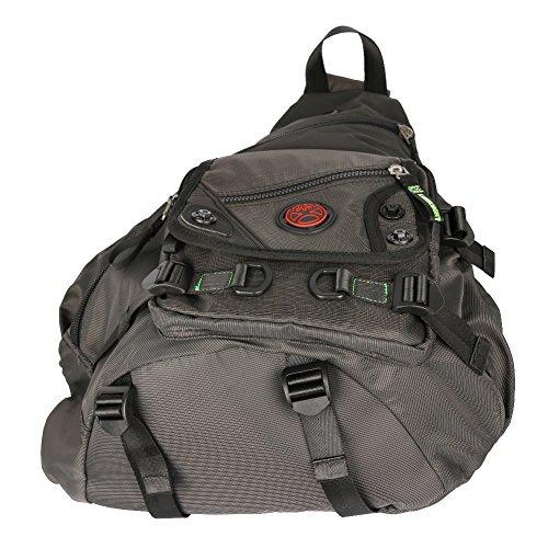 Kawei Knight Kawei Knight Large Sling Bag Laptop Backpack Cross Body Messenger Bag Shoulder Travel Rucksack Black