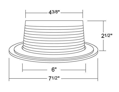 NICOR Lighting NICOR Lighting 6 inch Oil-Rubbed Bronze Recessed Baffle Trim, Fits 6 inch Housings (17510OB-OB)
