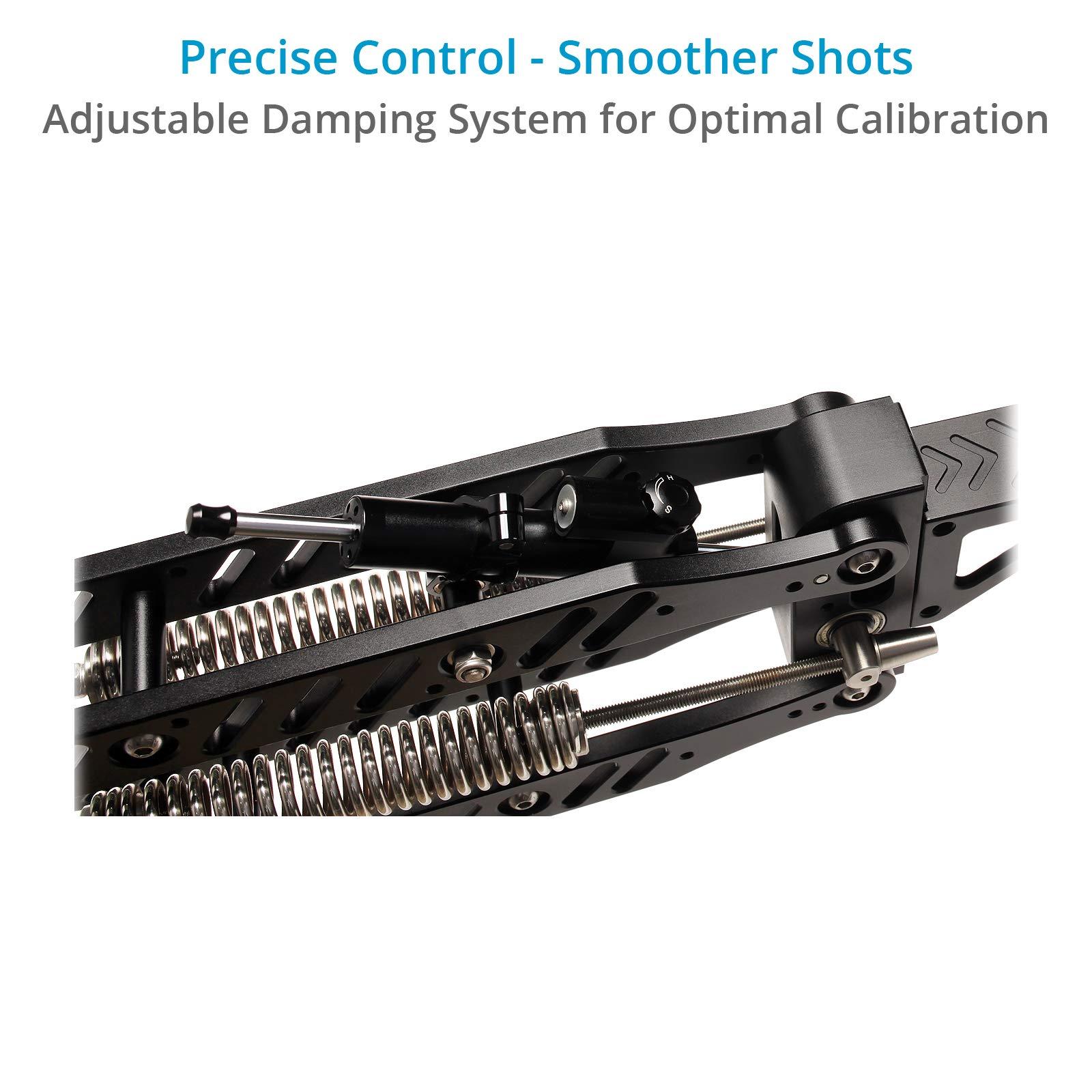 PROAIM PROAIM Air-Wave Camera Vibration Isolator Arm (5-15kg). Micro-Adjustable Springs & Dampers. Mounts on 38 to 50 mm Speed Rail. for 3-Axis Camera Gimbals (VI-252-00)
