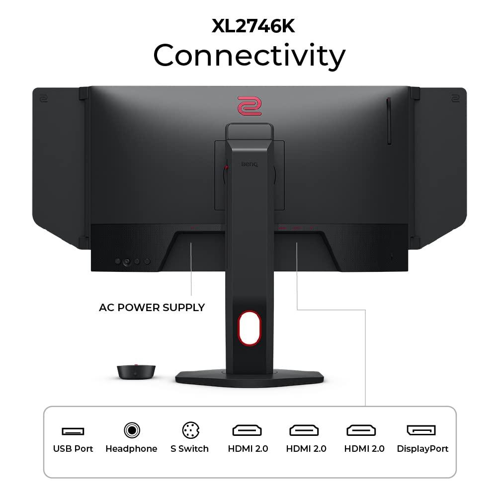 BenQ BenQ Zowie XL2586X | 24.1 | Fast TN 540Hz Gaming Monitor for Esports | Motion Clarity DyAc2 | 1080p | XL Setting to Share | Shielding Hood | New Industrial Grade Ball Bearing Height Adjustment