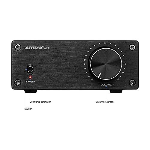 AIYIMA AIYIMA T8 Digital Tube Preamp and AIYIMA A07 Tpa3255 Power Amplifier Receiver 2 Channel 300W+300W Class D Amp Bundle