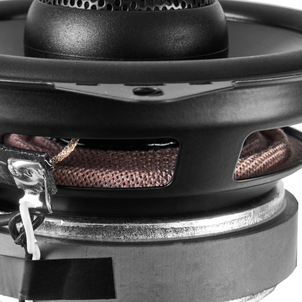 NVX NVX NSP4 4\" Car Speakers, 300W Max, 100W RMS, 2-Way Coaxial w/Silk Dome Tweeters & Built-in X-Overs, Easy to Install in Cars/Trucks/Doors (Pair)