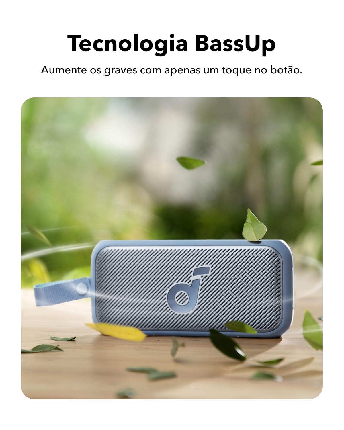 Soundcore Soundcore Motion 300 by Anker, Bluetooth Speaker, Wireless Hi-Res Portable Speaker, IPX7 Waterproof, BassUp, Bluetooth 5.3, 30W Stereo Sound, 13H Playtime for Home, Shower, Outdoor, and Travel - Blue